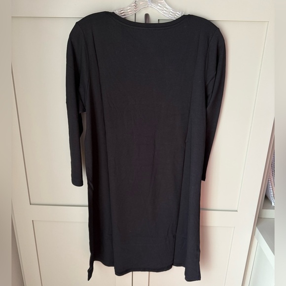 NWT Pure Jill by J.Jill Black Ballet-Sleeve Tunic SZ MT - Picture 7 of 14